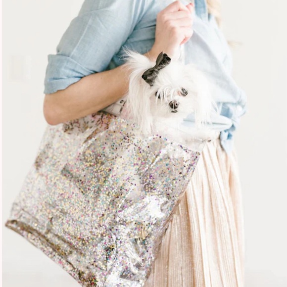 Talking Out Of Turn | Confetti Main Squeeze Flat Tote NWT - Picture 4 of 13